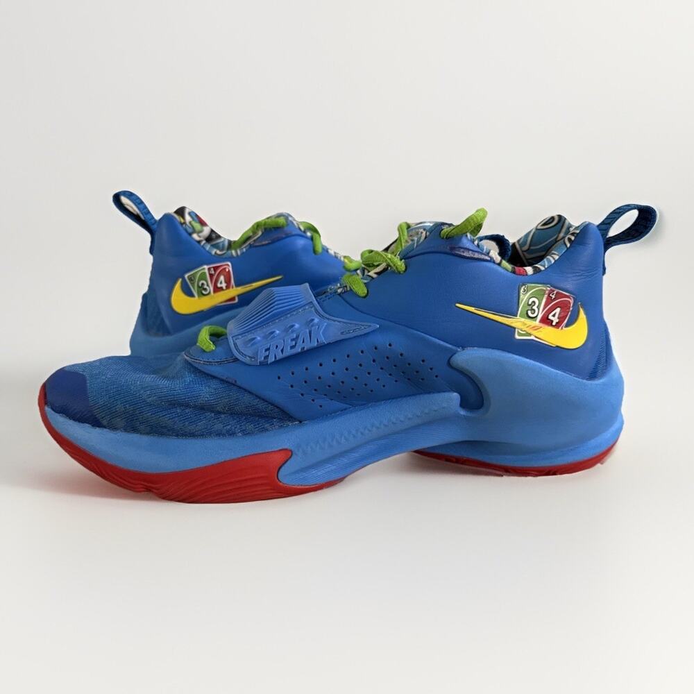 Nike Zoom Freak 3 NRG UNO Blue Giannis Basketball Shoes Men Size DC9364-400 50th